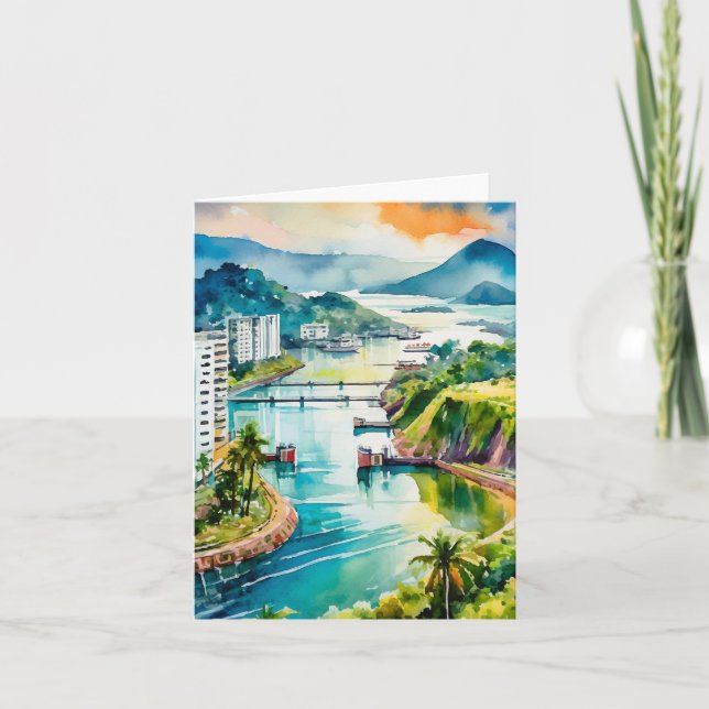 Tarjeta Agua del Canal de Panamá (Anverso)