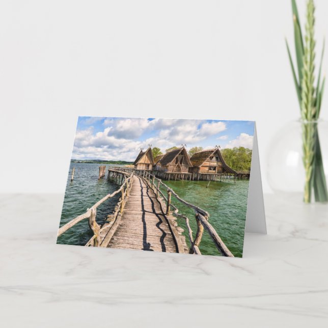 Tarjeta Agua | Inclinación de las casas sobre el agua (Anverso)