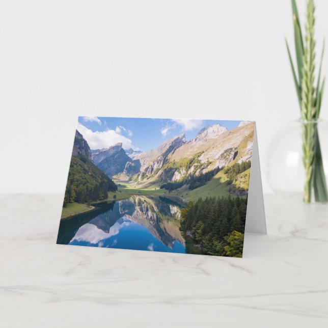 Tarjeta Agua | Lago Alpsee Suiza (Anverso)