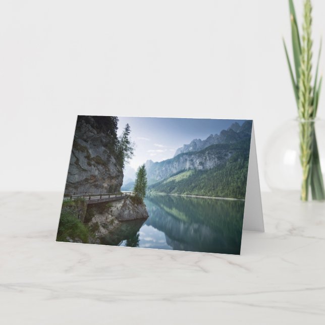 Tarjeta Agua | Lago Gosau Salzkammergut Austria (Anverso)