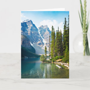 Tarjeta Agua   Lago Moraine, Canadá