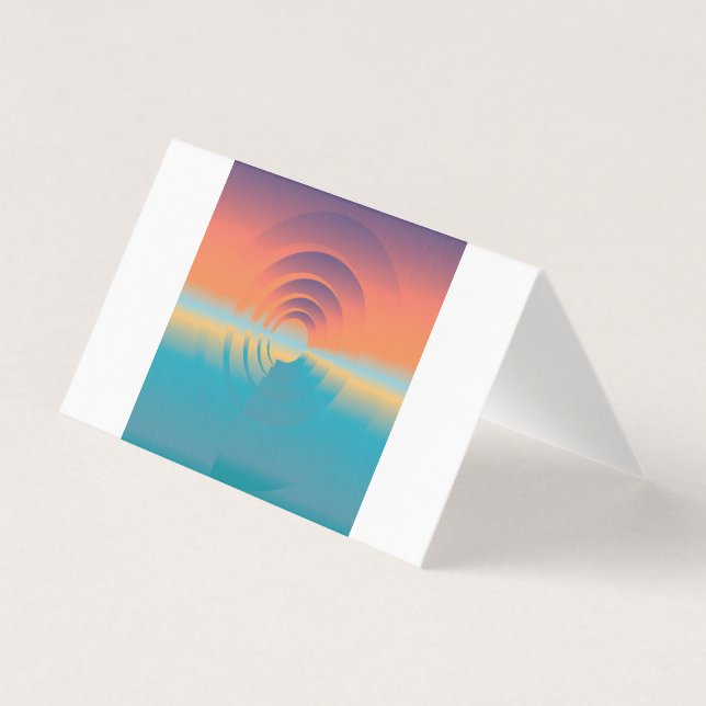 Tarjeta agua y horizonte (Anverso)