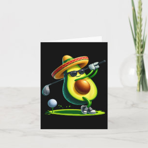 Tarjeta Aguacate divertido de Cinco De Mayo mostrando habi