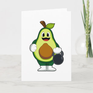 Tarjeta Aguacate en Entrenamiento de fuerza con mancuernas
