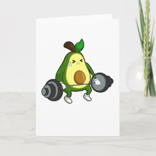 Tarjeta Aguacate en gimnasia con barbería