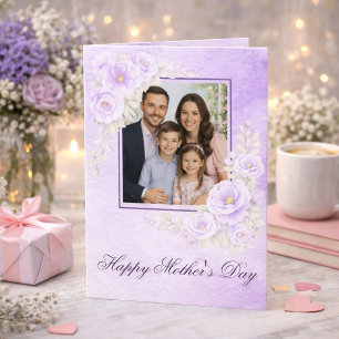 Tarjeta Aguaflor Lavanda Floral Día de la Madre