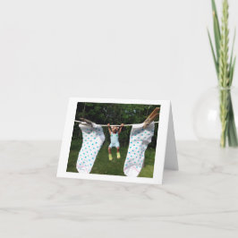 Tarjeta ¡Aguanta ahí! ¡Oso con zócalos!