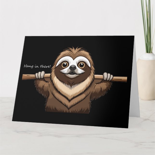 Tarjeta "Aguanta": Palabras Motivadoras de Sloth (Anverso)