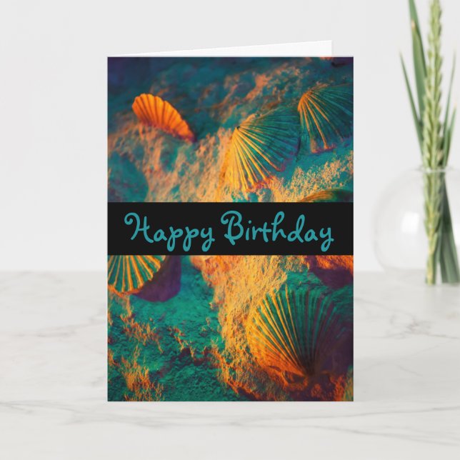 Tarjeta Aguas marinas y arena (Anverso)