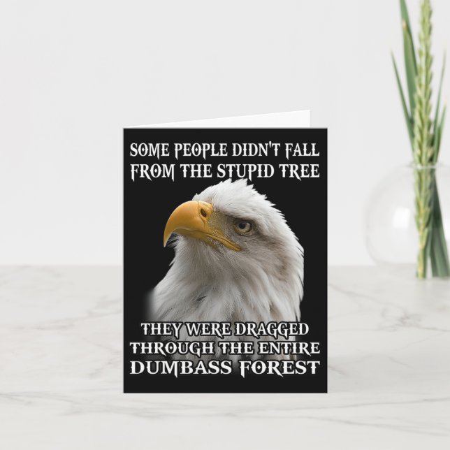 Tarjeta Águila, algunas personas no cayeron del Estúpido á (Anverso)