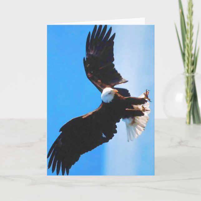 Tarjeta Águila americana calva (Anverso)