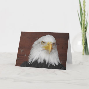Tarjeta Águila Americana en Blanco