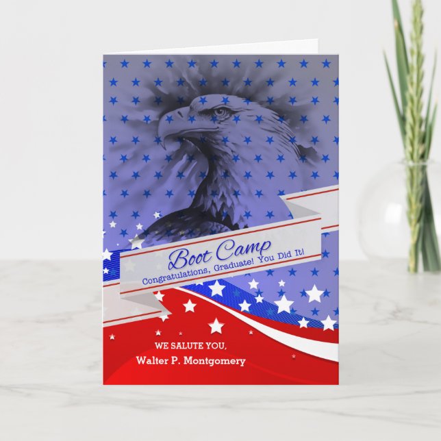 Tarjeta Aguila Americana Graduada en Campamento de Arranqu (Anverso)
