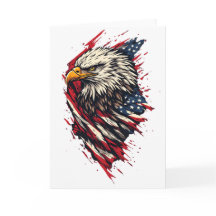 Águila Americana Patriótica Vintage 4 de Julio