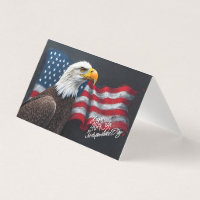 Águila calva con bandera americana arte del 4 de j