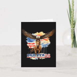 Tarjeta Águila calva de caballo Clydesdale del 250 anivers