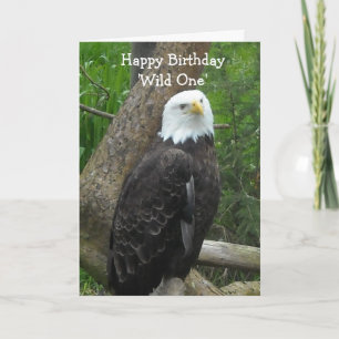 Tarjeta Águila calva elegante