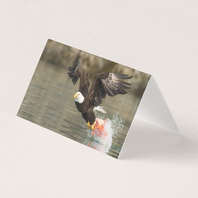Tarjeta Águila calva explosiva (Anverso)