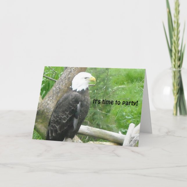 Tarjeta Águila Calva Hora de Fiesta (Anverso)