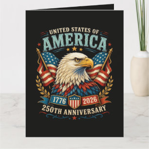 Tarjeta Águila de la Celebración del 250 Aniversario de Am