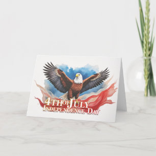 Tarjeta Águila del 4 de Julio – Diseño de Arte Patriótico