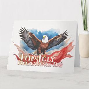 Tarjeta Águila del 4 de Julio – Diseño de Arte Patriótico