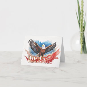 Tarjeta Águila del 4 de Julio – Diseño de Arte Patriótico