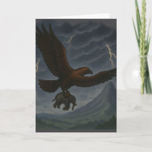 Águila dorada gigante con arte de fantasía elefant