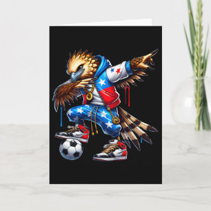 Tarjeta Águila Harpía de Panamá Dabbing Fútbol Urbyn Stree