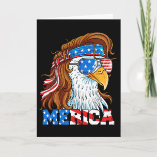 Tarjeta Águila Mullet Águila 4 De Julio Bandera Americana