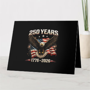 Tarjeta Águila Patriótica de los Estados Unidos 250 Aniver