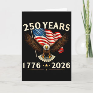 Tarjeta Águila patriótica del 250 aniversario de EE. UU. 2