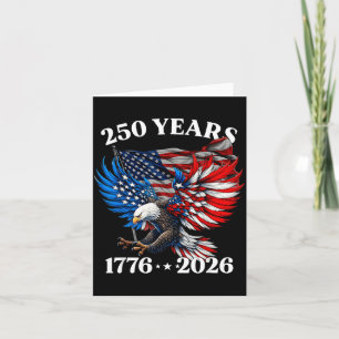 Tarjeta Águila patriótica del 250 aniversario de EE. UU. 2