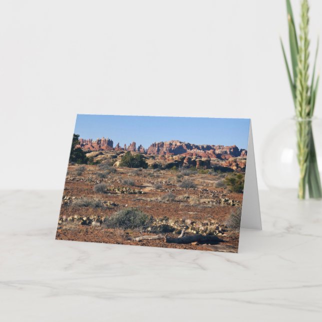 Tarjeta Agujas del sendero de Pothole Point en las tierras (Anverso)