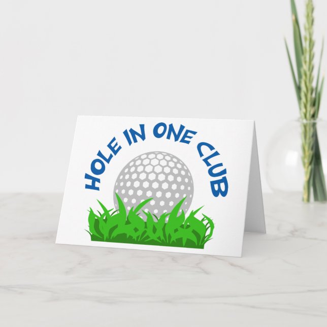 Tarjeta Agujero En Un Club (Anverso)