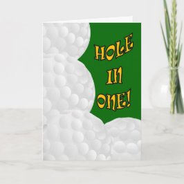 Tarjeta ¡Agujero en un Congrats! Éxito del golf