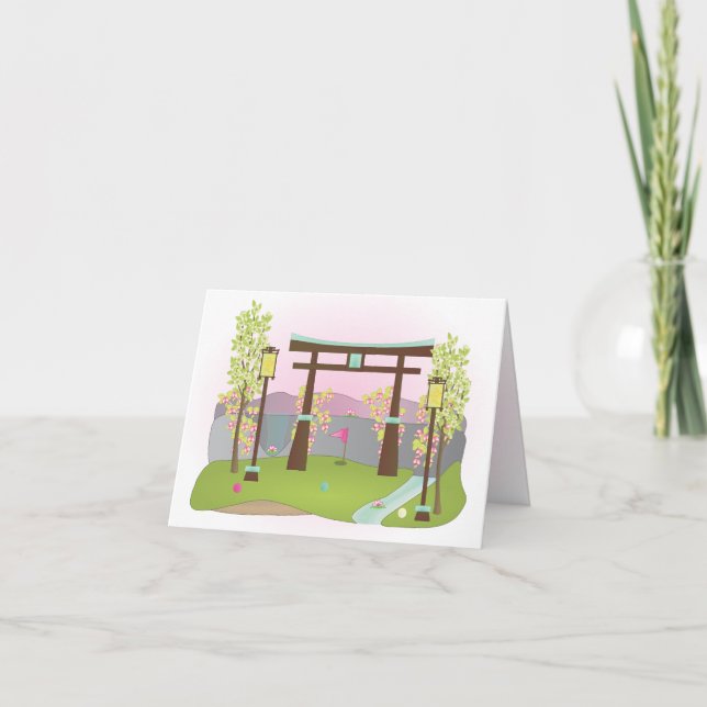 Tarjeta Agujero No.4 del curso de minigolf (Anverso)