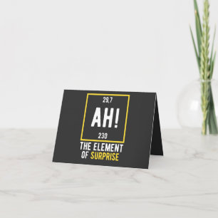 Tarjeta Ah el elemento de la sorpresa