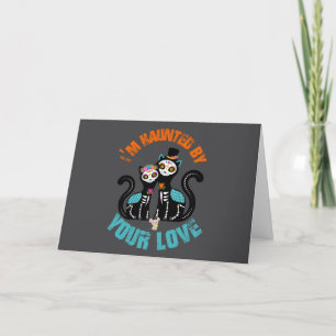Tarjeta Ahogado por tu amor Sugar Skull Cat