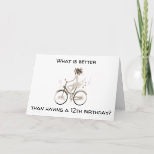 TARJETA "AHORA ERES UN *ADOLESCENTE* FELIZ CUMPLEAÑOS 13