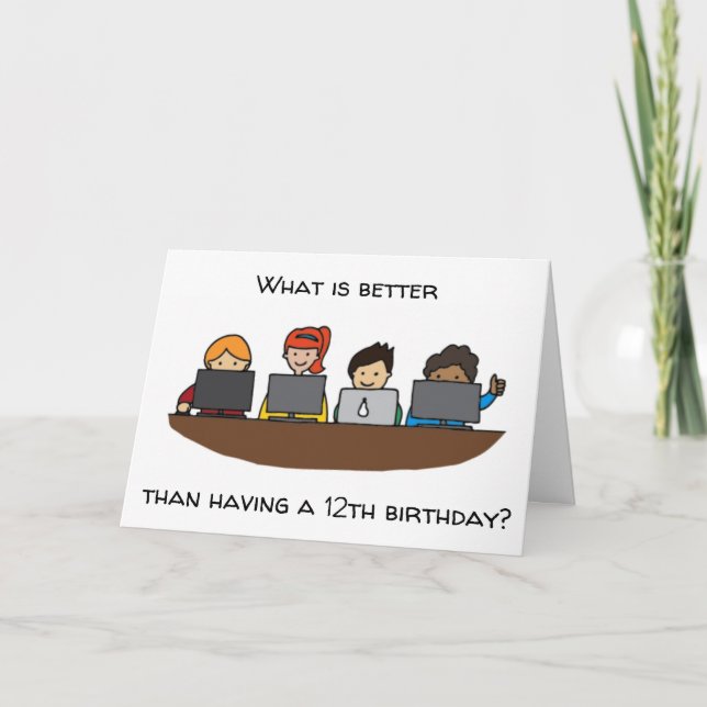 TARJETA "AHORA ERES UN *ADOLESCENTE* FELIZ CUMPLEAÑOS 13 (Anverso)