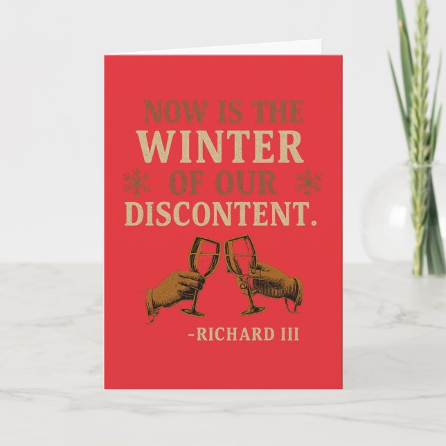 Tarjeta Ahora es el Invierno del Descontento (Anverso)