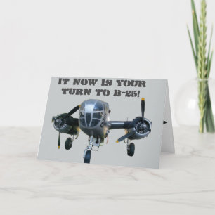 Tarjeta ¡Ahora es tu turno para la B-25!