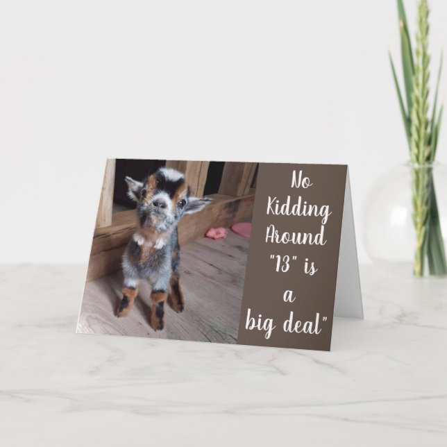 TARJETA ¡AHORA ESTÁS **A ADOLESCENTE** 13 NACIMIENTO AMOR! (Anverso)