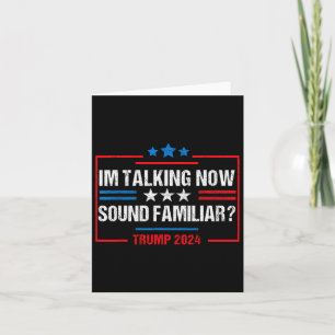 Tarjeta Ahora estoy hablando de la elección de Trump en 20