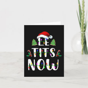 Tarjeta Ahora los Navidades dejan que nieve sea un Fiesta 