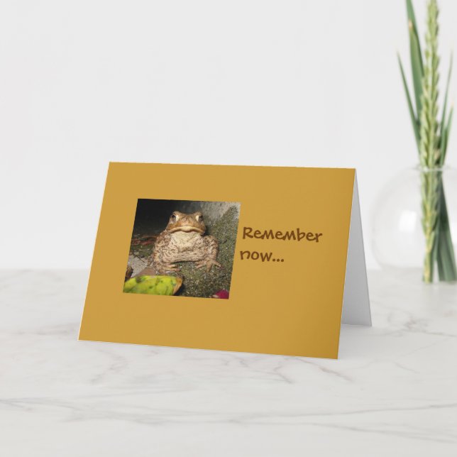 Tarjeta Ahora recuerde… (Anverso)