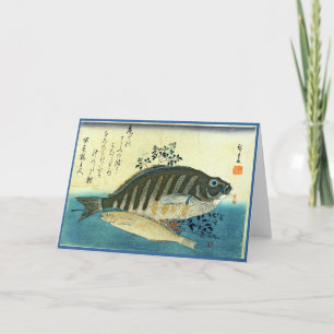Tarjeta Ainame y Shima-hata - El pescado japonés de Hirosh