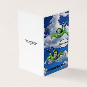 Tarjeta Airborne, paracaidista del ejército, personalizado