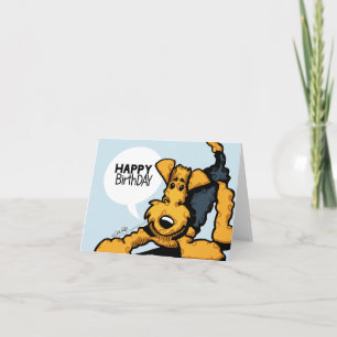 Tarjeta Airedale en juego